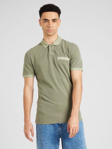 NAPAPIJRI - Camisa 'MERIBE' em verde: frente