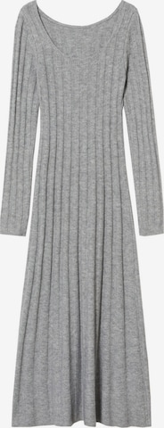 MANGO Knitted dress 'Berni' in Grey: front