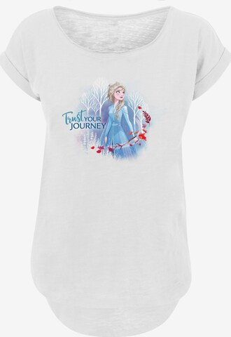 Maglietta 'Disney Disney Frozen 2 Trust Your Journey-WHT' di F4NT4STIC in bianco: frontale