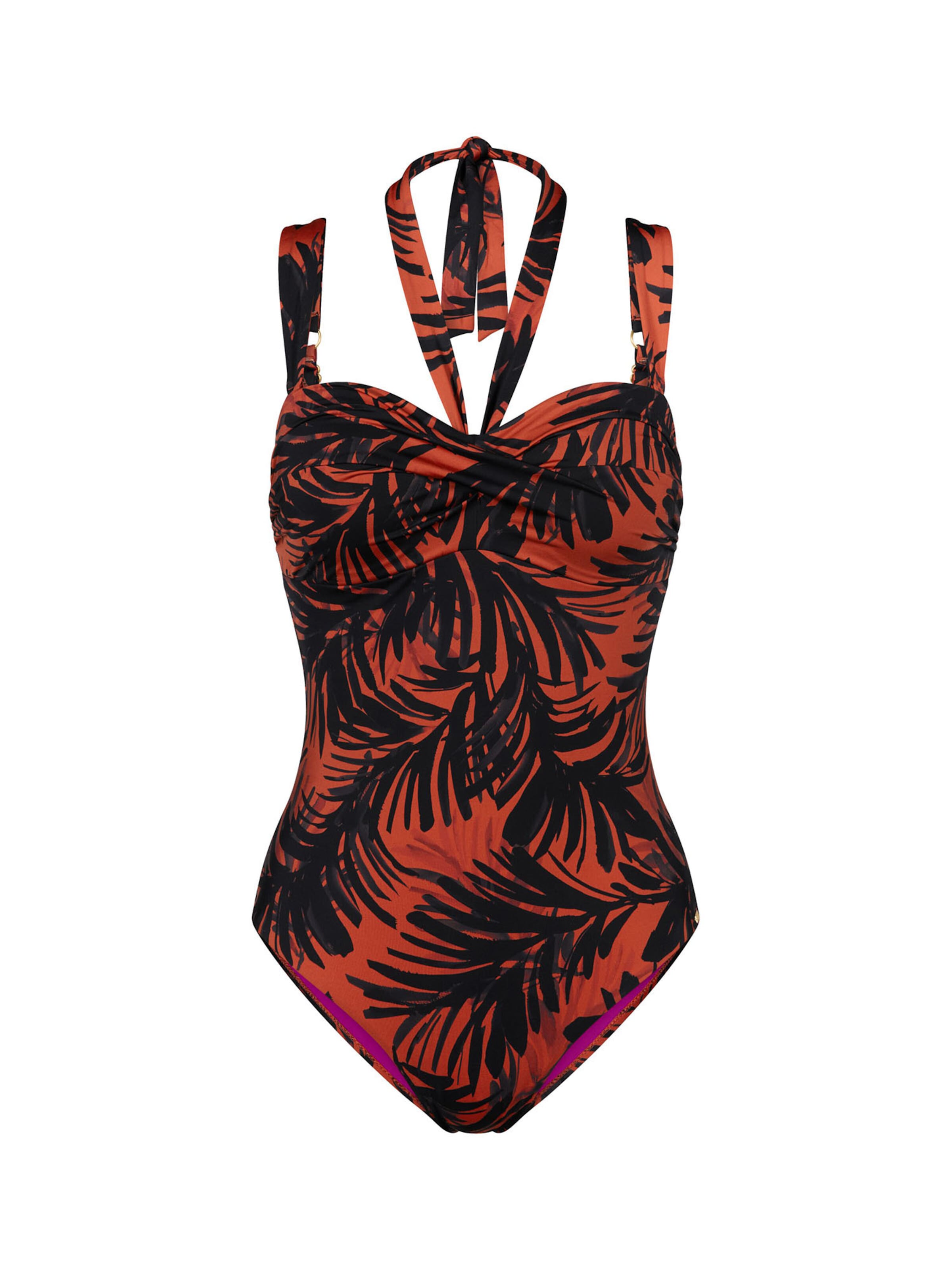 TRIUMPH Badpak ' Red Label Summer Palm ' in Oranje: voorkant