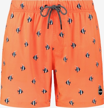 Shorts de bain Shiwi en orange : devant