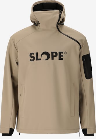 SLOPE Softshelljacke 'Fletcher' in Beige: Vorderseite