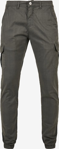 Urban Classics Tapered Cargobroek in Grijs: voorkant