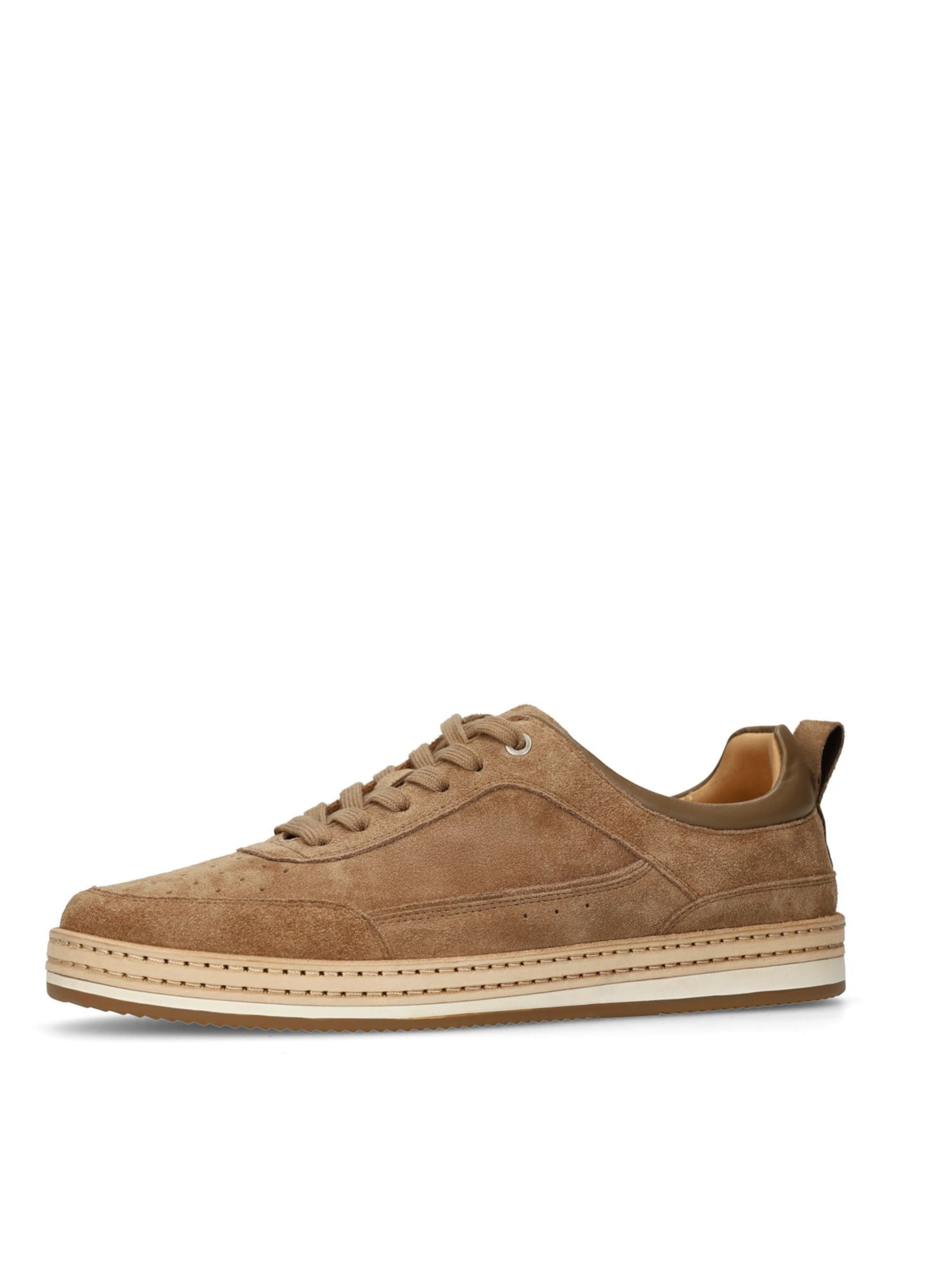 Baskets basses no stress en marron : devant
