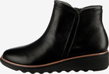 CLARKS Ankle Boots 'Sharon Heights' in Black: front