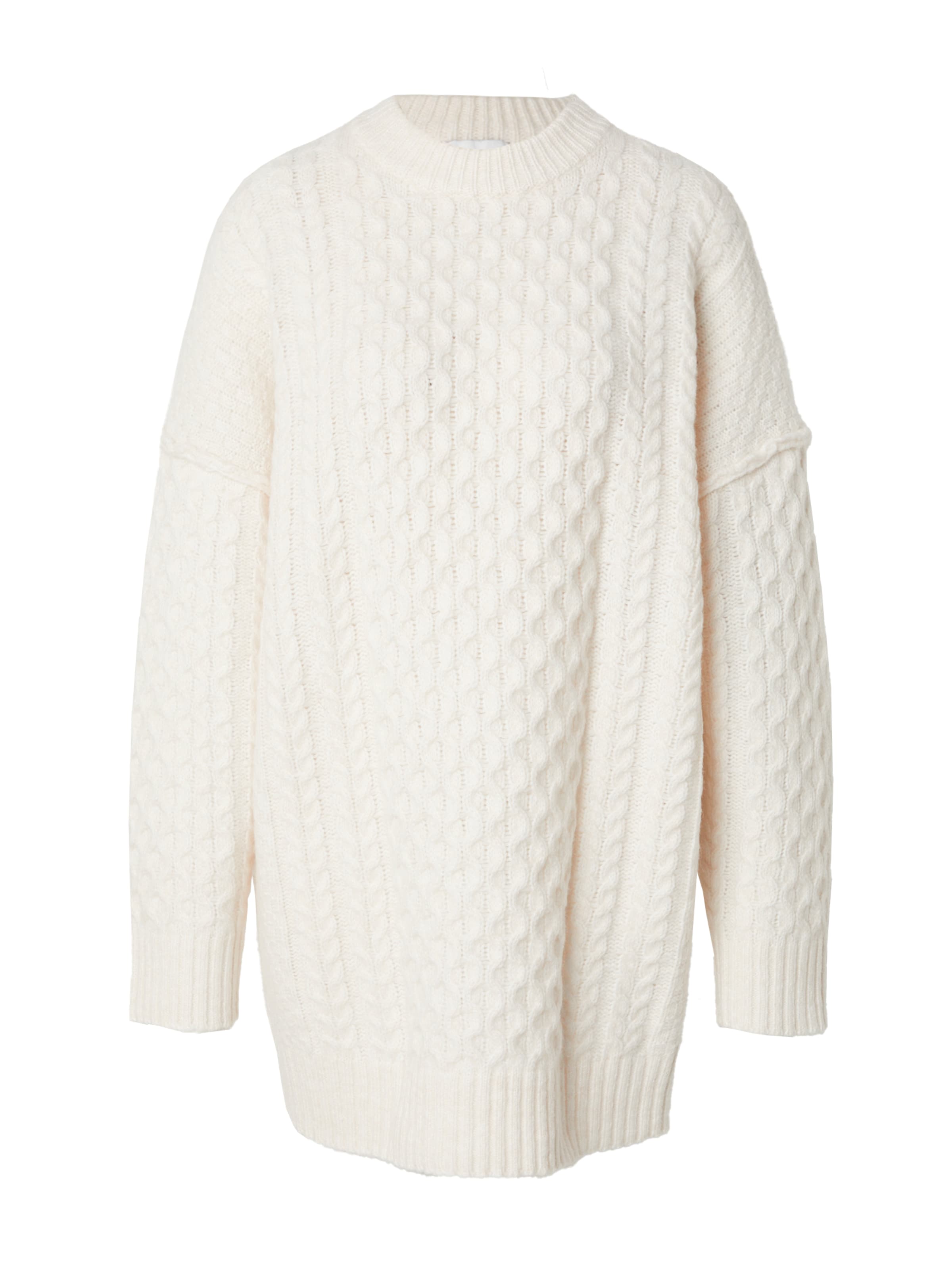 Rochie tricotat de la TOPSHOP pe bej: față