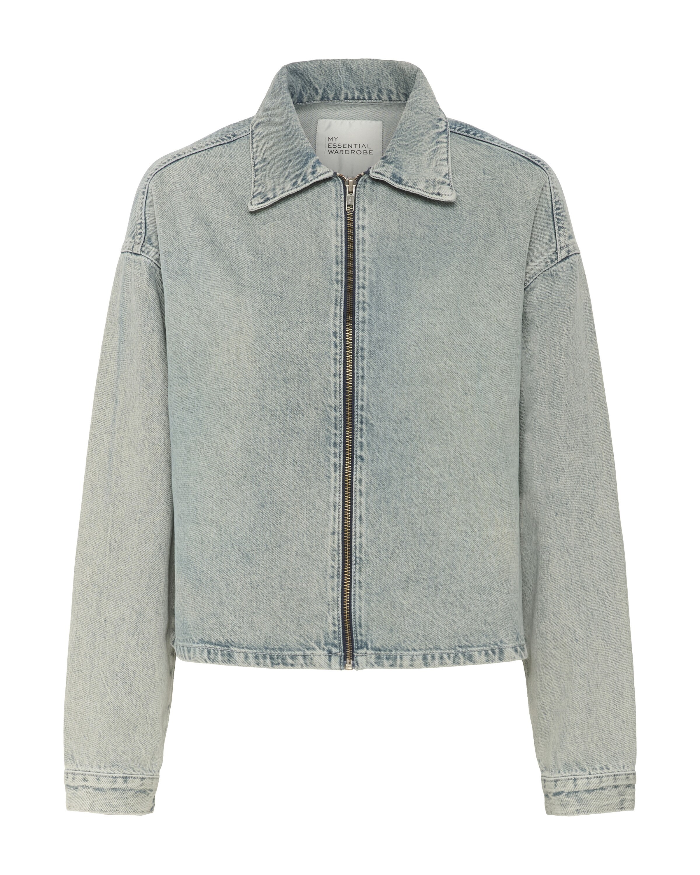 My Essential Wardrobe Overgangsjakke 'Malea' i blue denim, Produktvisning