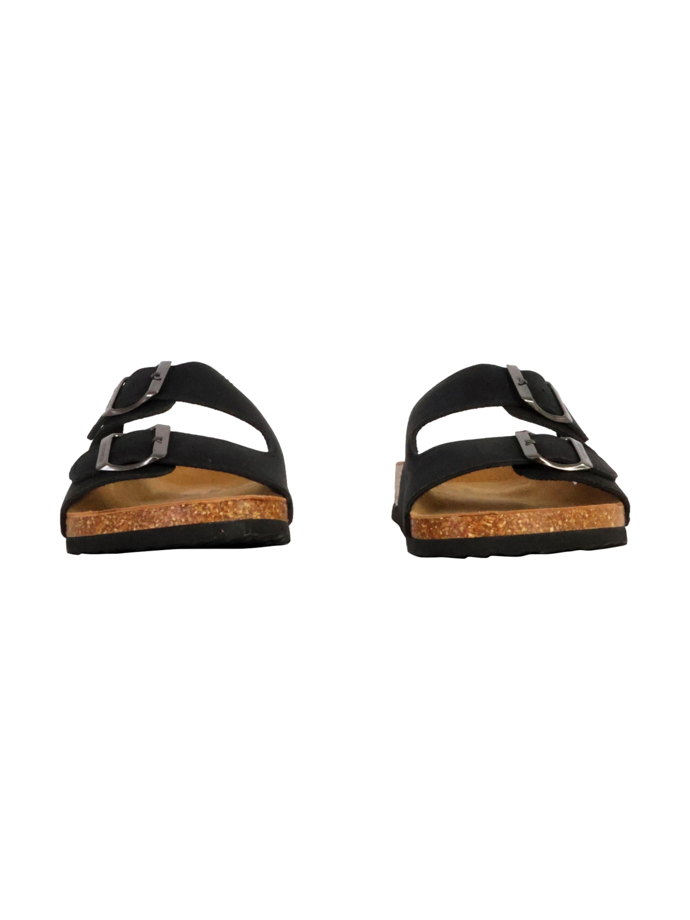 terre de marins - Zapatos abiertos 'Lederpantoletten Moana' en negro