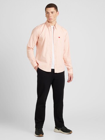 HUGO Slim fit Overhemd 'Evito' in Oranje