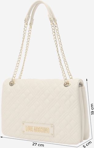 Borsa a spalla di Love Moschino in beige