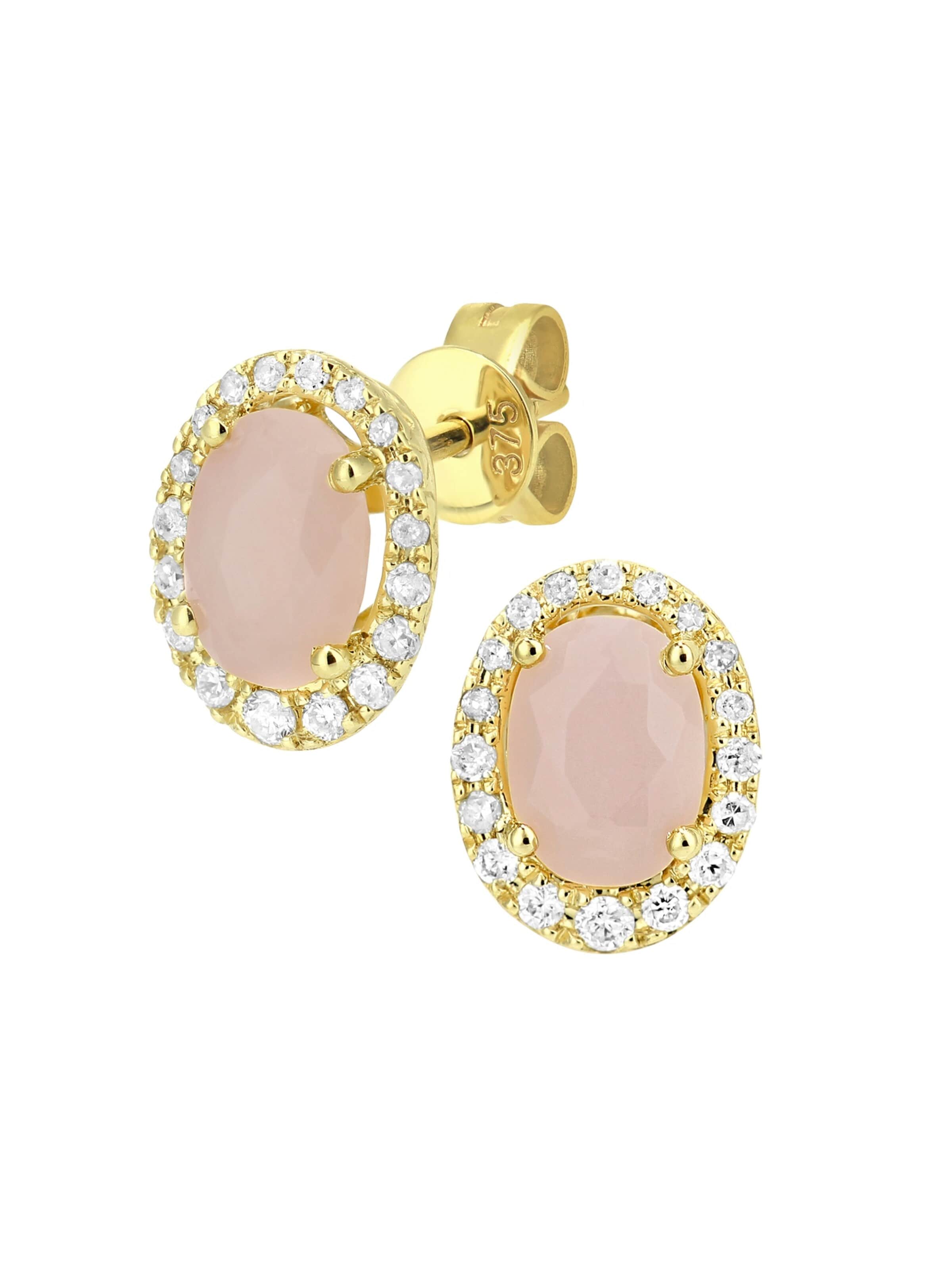 Boucles d'oreilles DIAMANT LETERNEL en or : devant