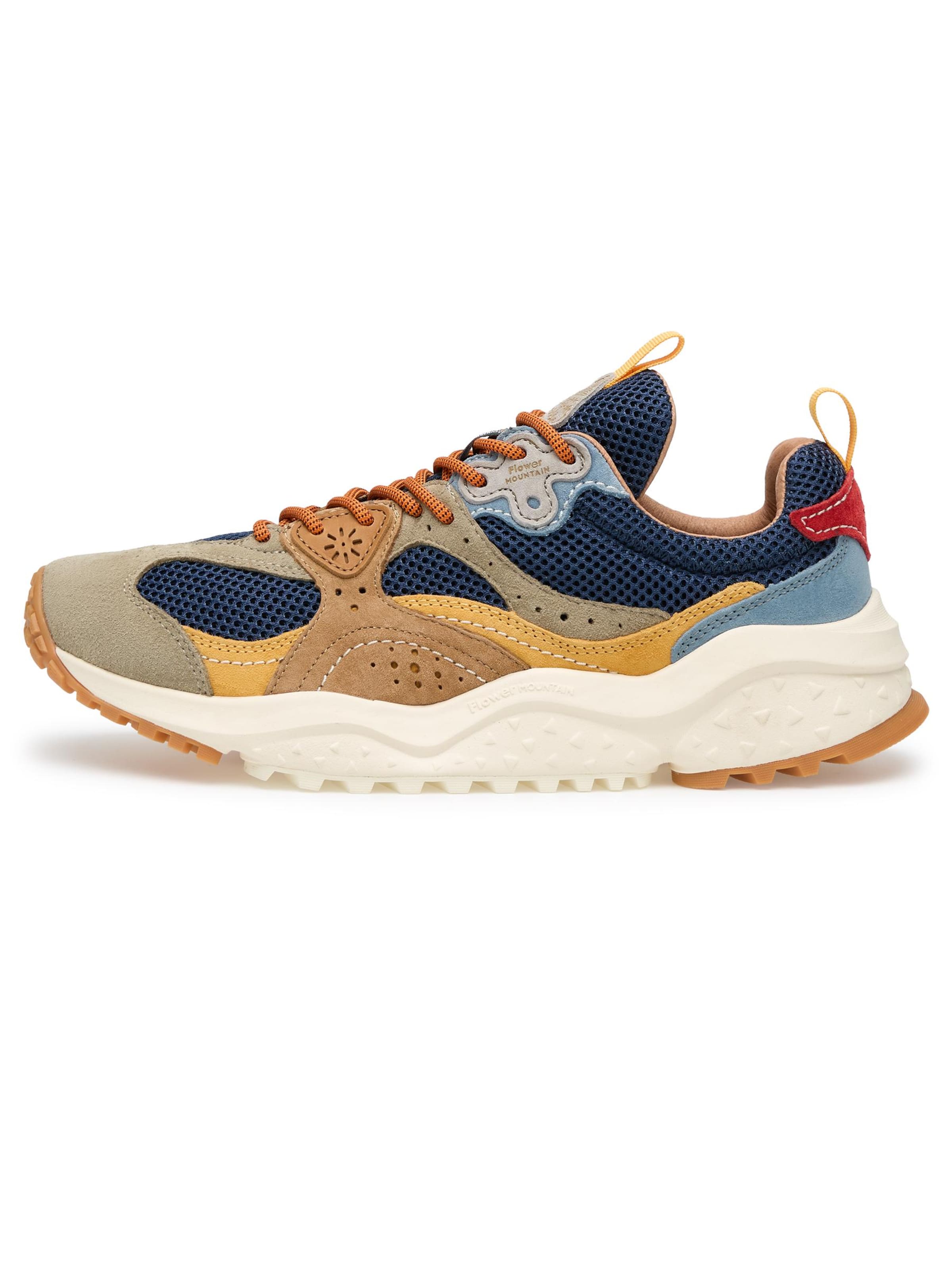 Flower Mountain Platform trainers 'WAVE MAN' in Blue: front