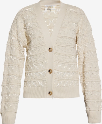 Gaya Knit cardigan in Beige: front