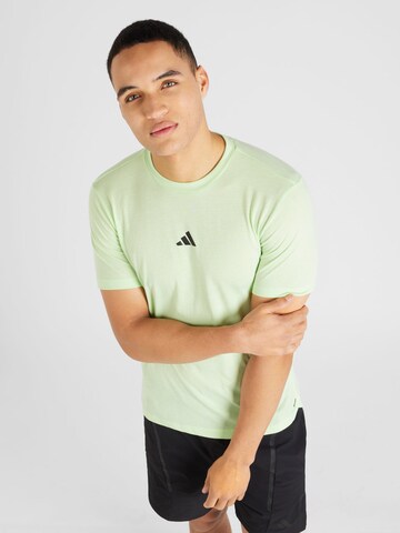 ADIDAS PERFORMANCE - Camisa em verde: frente