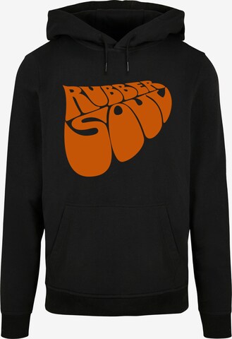 Merchcode Sweatshirt 'Beatles - Rubber Soul' in Zwart: voorkant