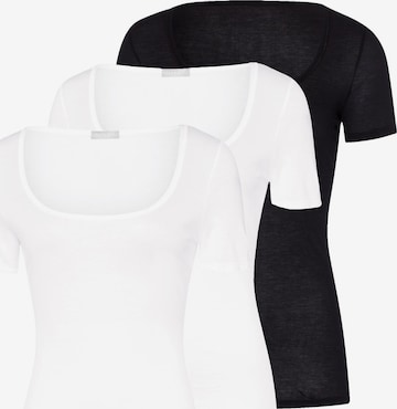 Hanro Unterhemd 'Ultralight' in Schwarz: Vorderseite