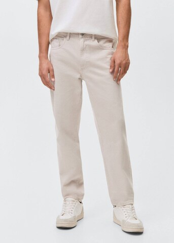 MANGO MAN Regular Jeans in Beige: Vorderseite