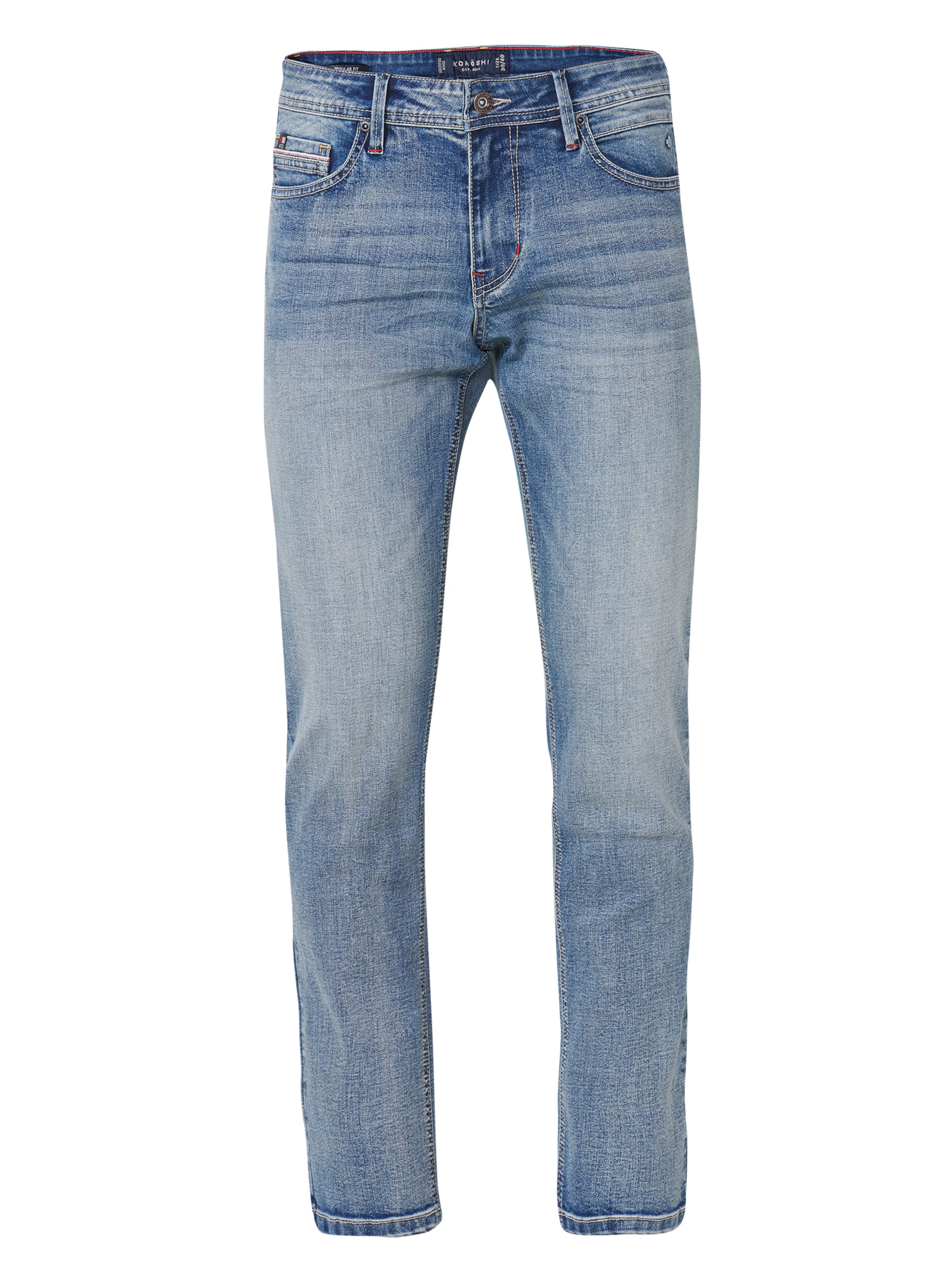 KOROSHI regular Τζιν σε μπλε: μπροστά