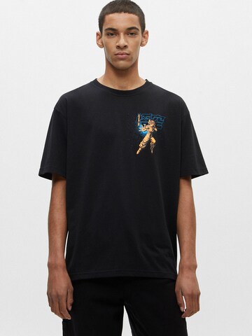 Pull&Bear T-Shirt in Schwarz: Vorderseite