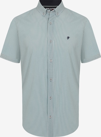 DENIM CULTURE Regular fit Button Up Shirt ' TIM ' in Green: front