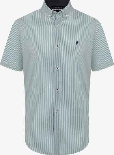 DENIM CULTURE Camisa ' TIM ' en verde / blanco, Vista del producto