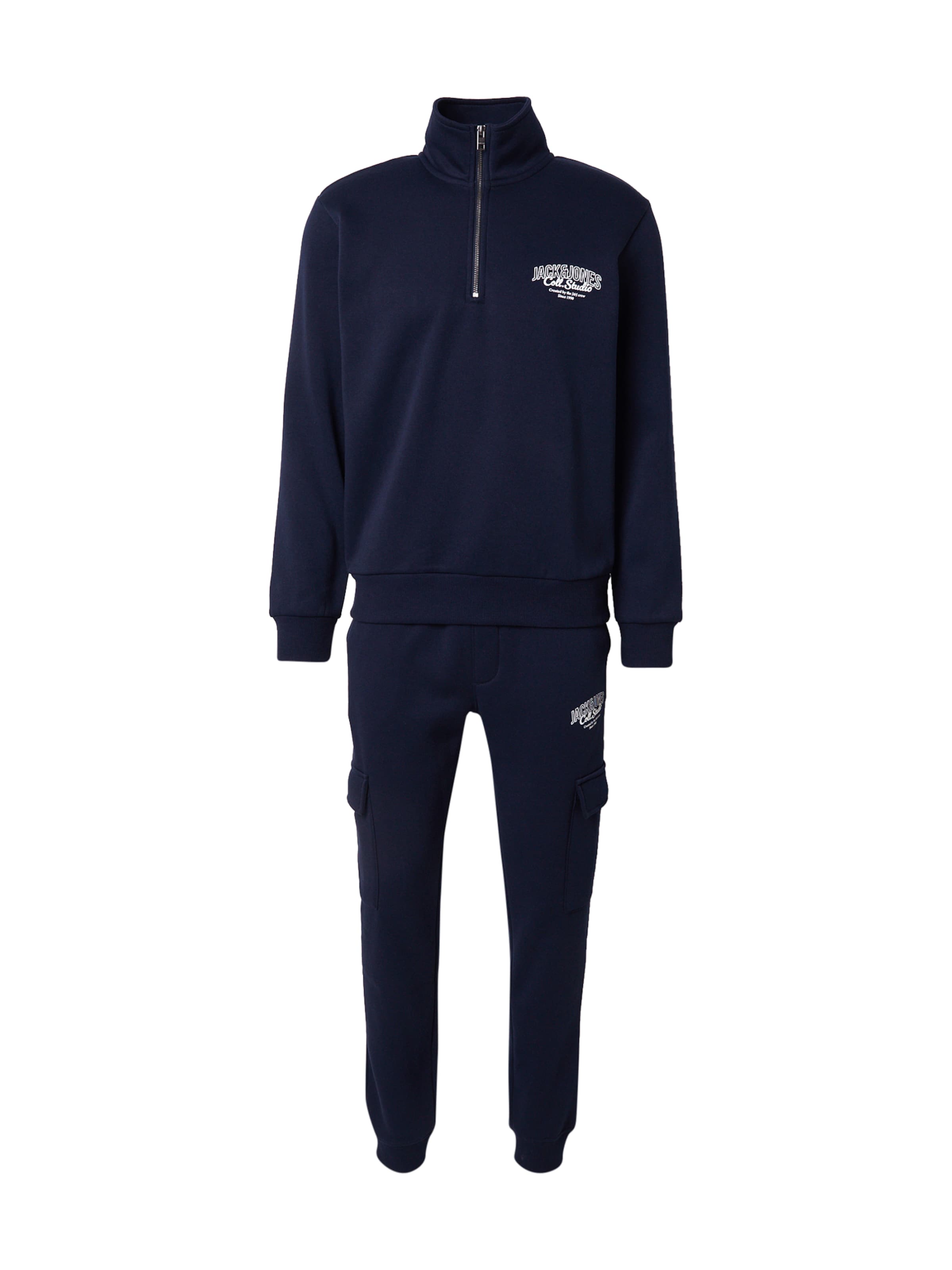 JACK & JONES Sweatsuit 'JJMAKOTO' in Blue: front