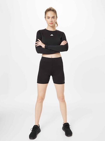 ADIDAS SPORTSWEAR - Skinny Calças de desporto 'Run Icons' em preto