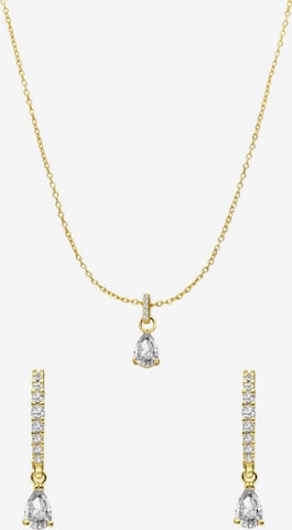 Lucardi Jewelry set in Gold: front