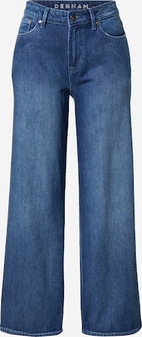 DENHAM Wide leg Jeans 'KEIRA' in Blue: front