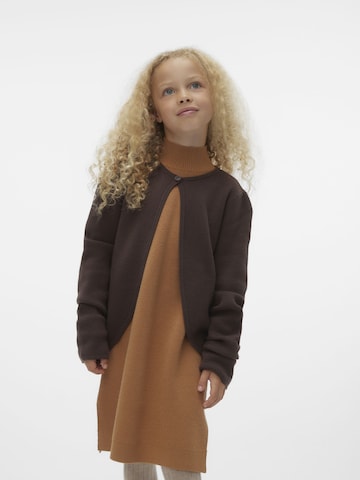 Vero Moda Girl Knit cardigan 'KENYA' in Brown: front