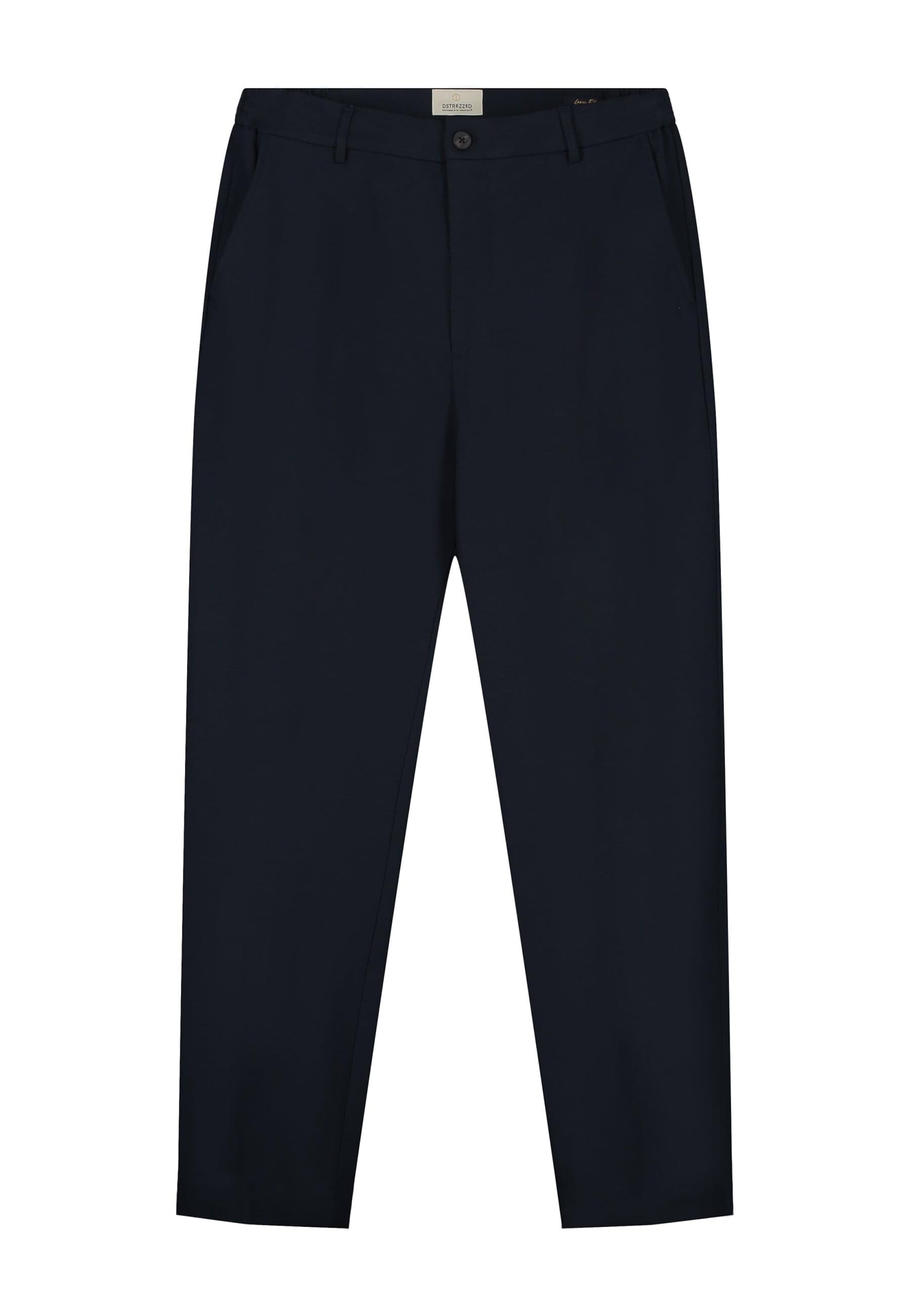 Pantaloni con piega frontale 'Odin' di Dstrezzed in blu: frontale