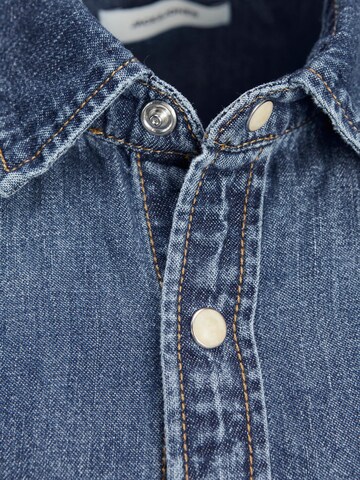 JACK & JONES Slim fit Button Up Shirt 'SHERIDAN' in Blue