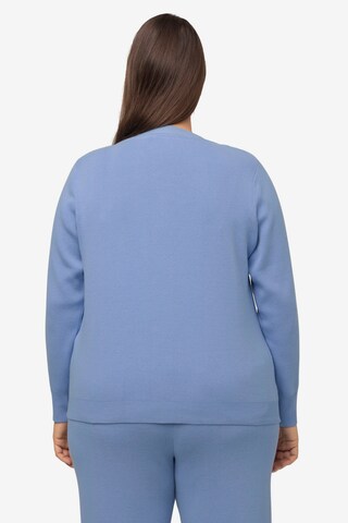 Ulla Popken Strickjacke  (GOTS) in Blau