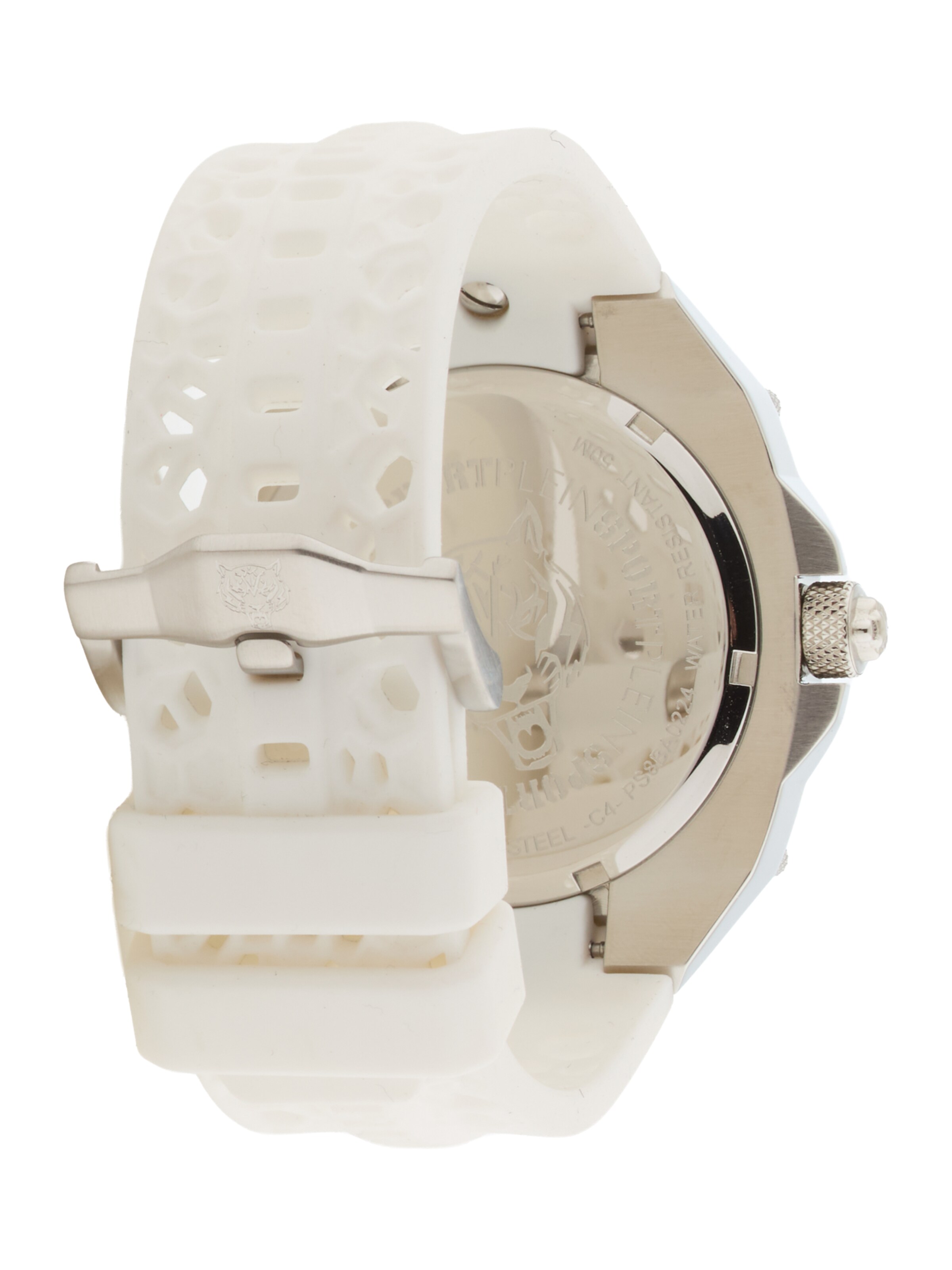 Plein Sport Аналогов часовник в бяло