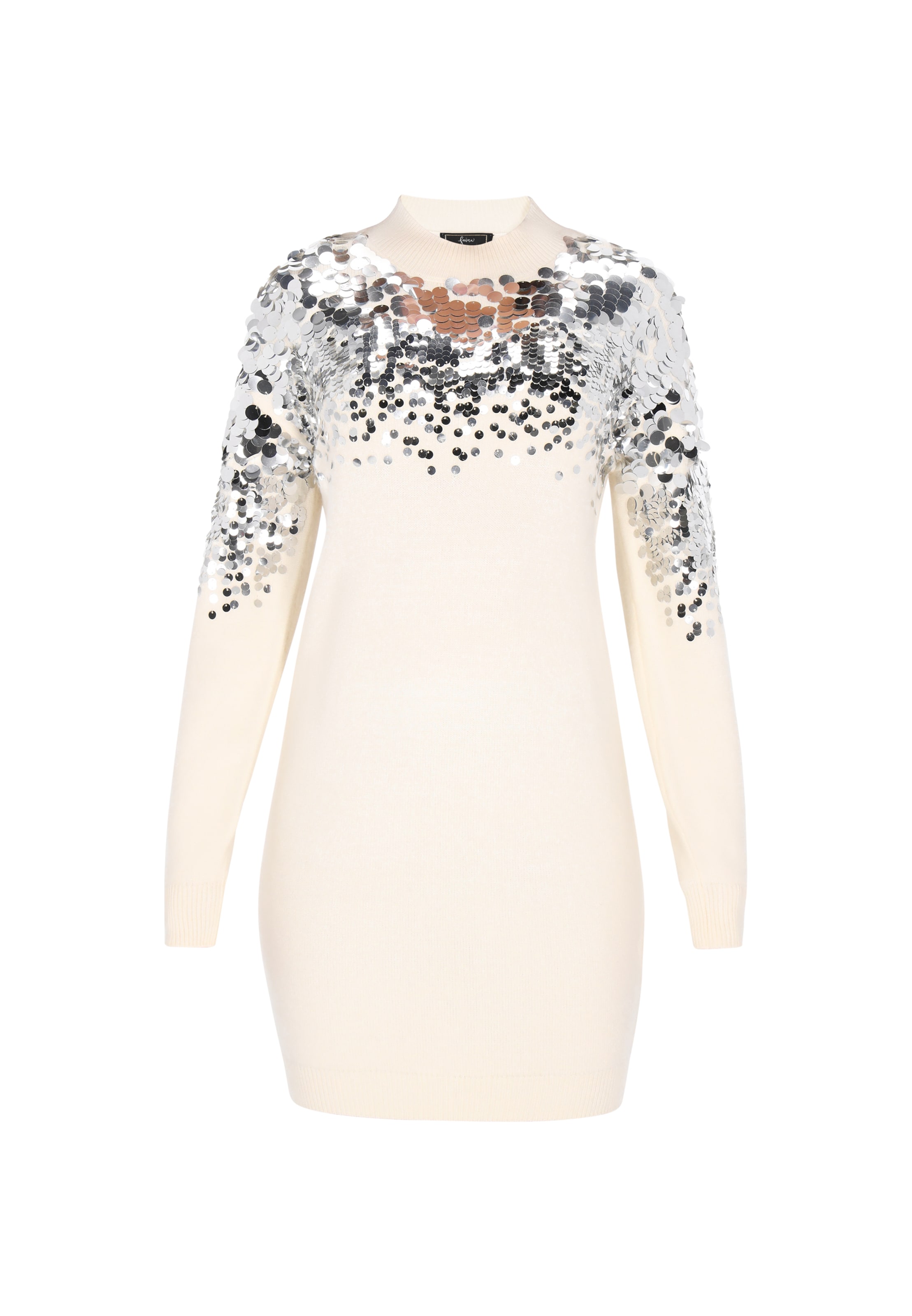 faina - Vestido de punto en blanco: frente