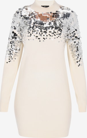 faina Knitted dress in White: front