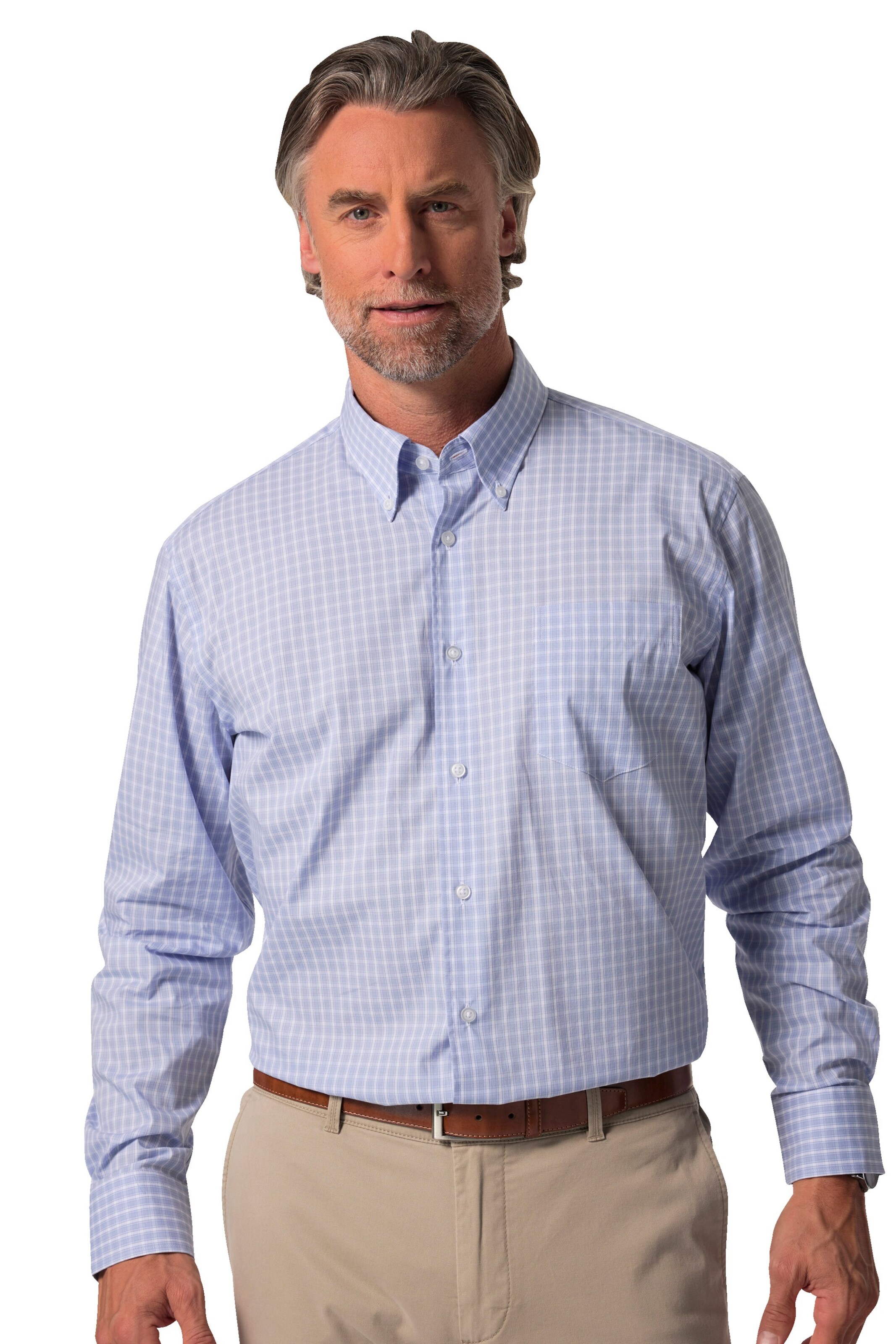 Boston Park Comfort Fit Hemd in Blau: Vorderseite