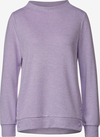 STREET ONE Sweatshirt in Purple: front