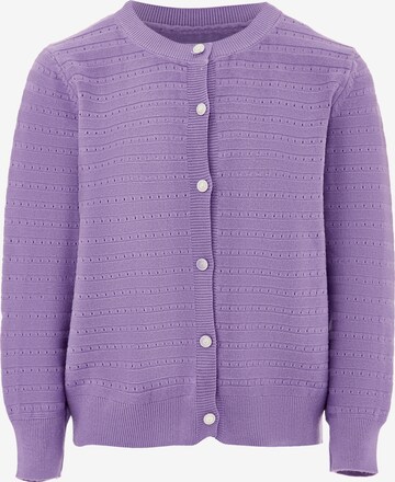 SANIKA Knit Cardigan in Purple: front