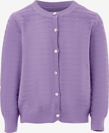 SANIKA Knit Cardigan in Purple: front