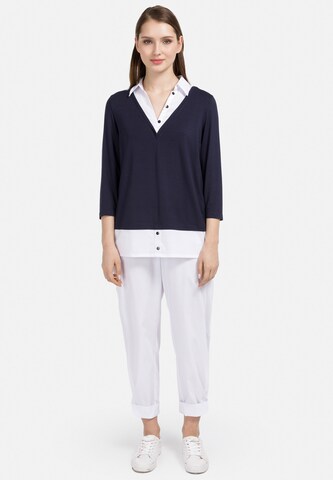 HELMIDGE Blouse in Blauw: voorkant