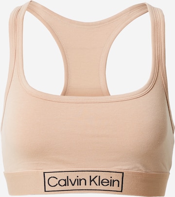 Calvin Klein Underwear Podprsenka – béžová: přední strana