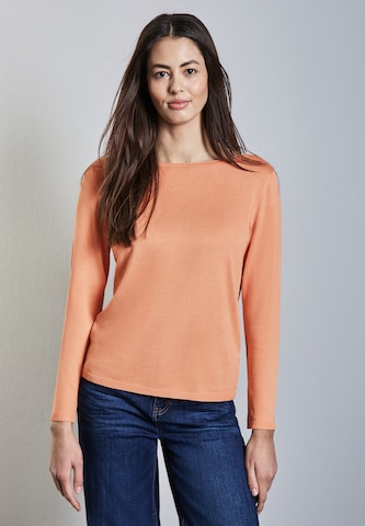 STREET ONE Strickpullover in Orange: Vorderseite