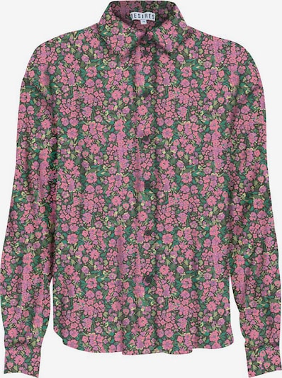 DESIRES Bluse 'Othilde' i grøn / oliven / pink / sort, Produktvisning