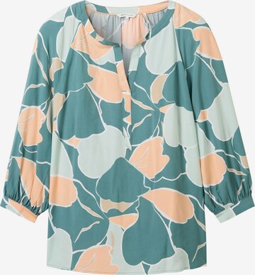 Tom Tailor Women + Blouse in Groen: voorkant