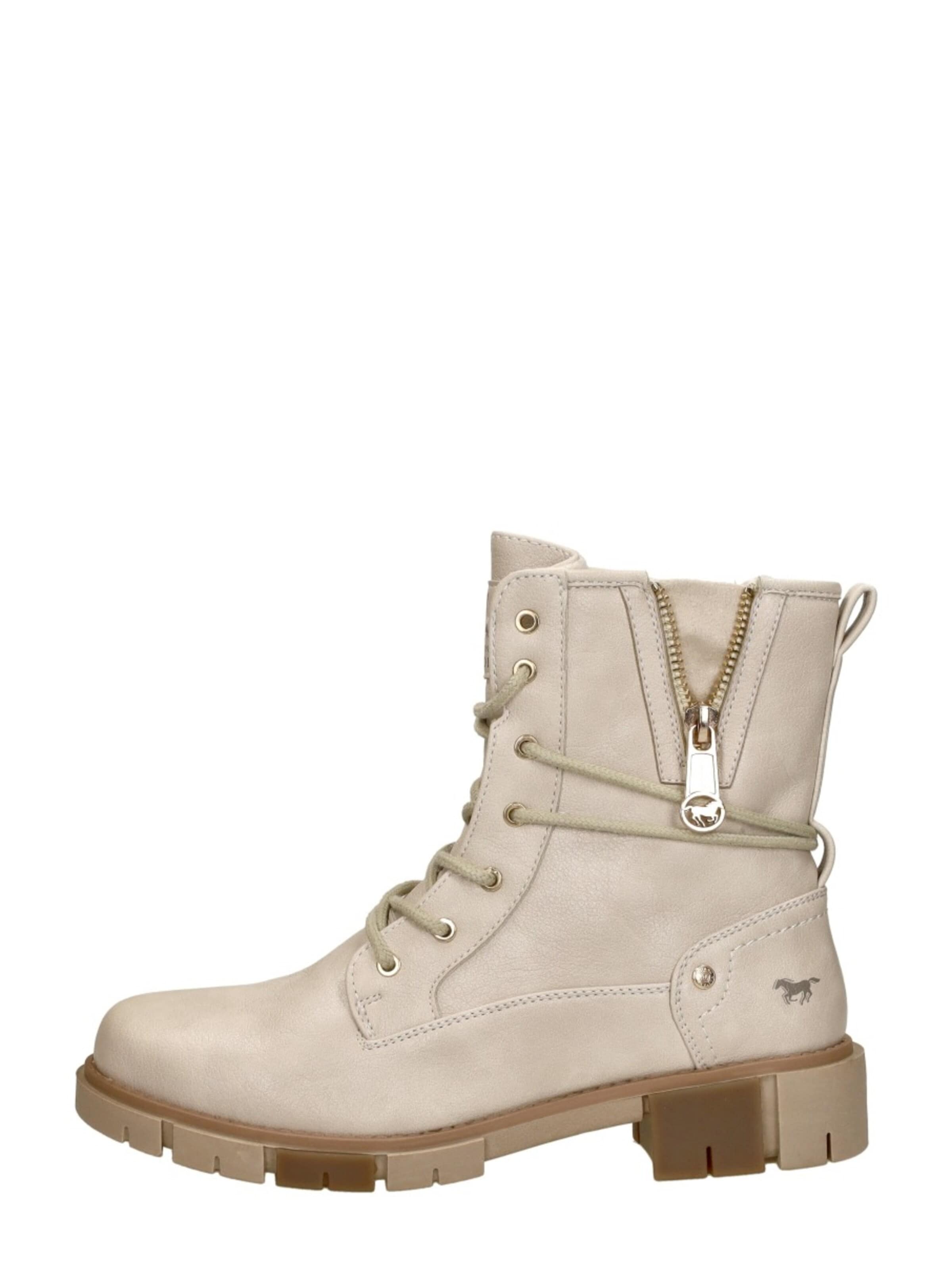 Bottines à lacets MUSTANG en blanc