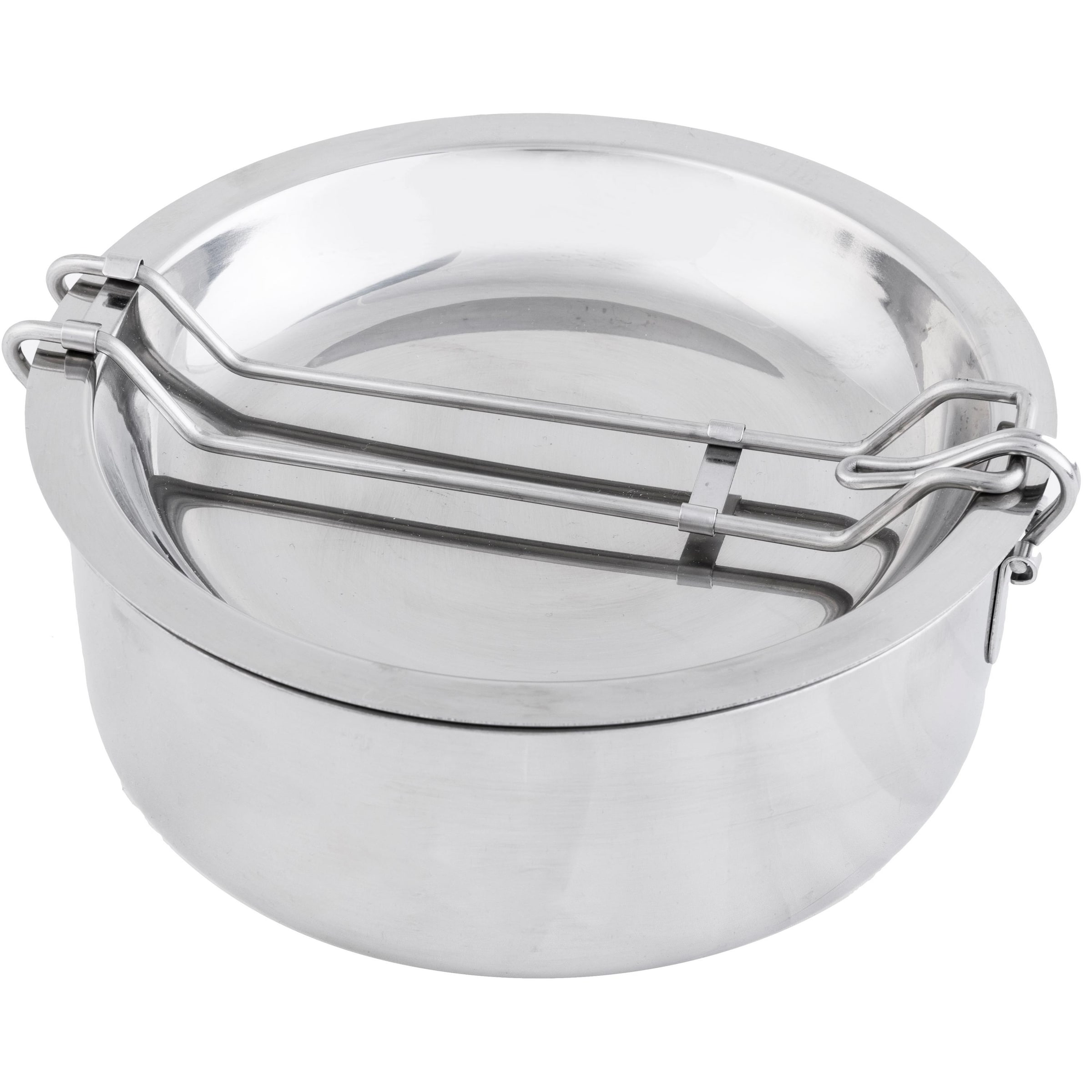 Origin Outdoors Pots & Pans 'Snap-Pack' in Silver: front