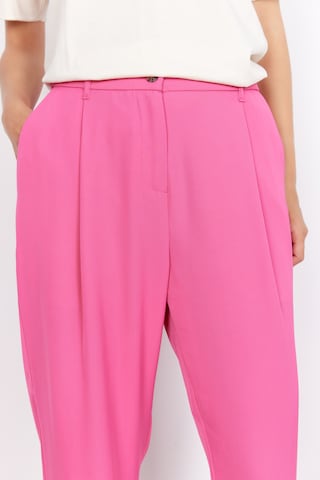 Soyaconcept Loose fit Pleat-Front Pants 'Gabi' in Pink