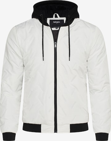 behype Between-Season Jacket 'BHMUS' in White: front