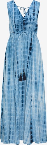 IZIA Beach Dress in Blue: front